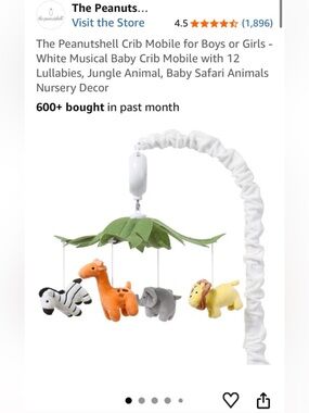 Brand New The Peanut Shell Baby Mobile